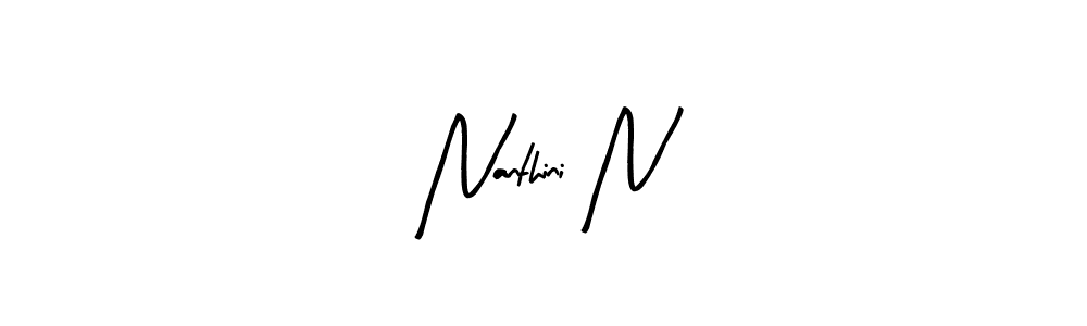 Here are the top 10 professional signature styles for the name Nanthini N. These are the best autograph styles you can use for your name. Nanthini N signature style 8 images and pictures png