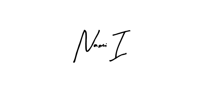 Design your own signature with our free online signature maker. With this signature software, you can create a handwritten (Arty Signature) signature for name Naomi I. Naomi I signature style 8 images and pictures png