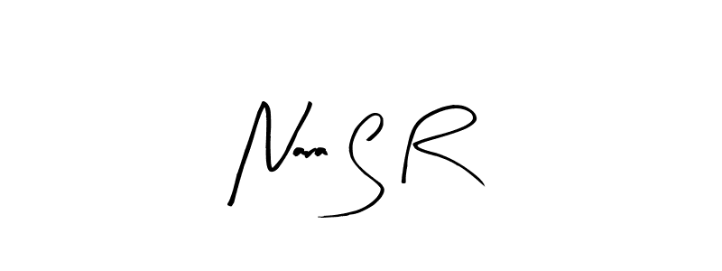 It looks lik you need a new signature style for name Nara S R. Design unique handwritten (Arty Signature) signature with our free signature maker in just a few clicks. Nara S R signature style 8 images and pictures png