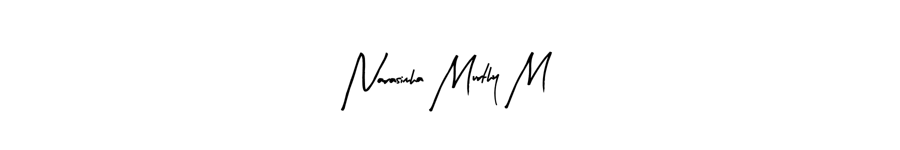 Similarly Arty Signature is the best handwritten signature design. Signature creator online .You can use it as an online autograph creator for name Narasimha Murthy M. Narasimha Murthy M signature style 8 images and pictures png