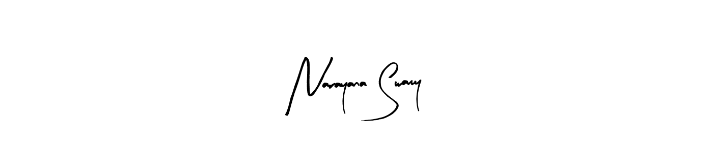 Create a beautiful signature design for name Narayana Swamy. With this signature (Arty Signature) fonts, you can make a handwritten signature for free. Narayana Swamy signature style 8 images and pictures png