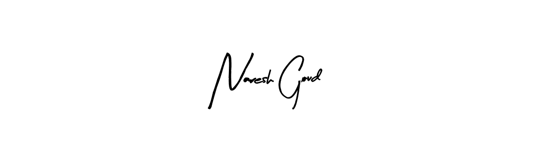 Make a beautiful signature design for name Naresh Goud. With this signature (Arty Signature) style, you can create a handwritten signature for free. Naresh Goud signature style 8 images and pictures png