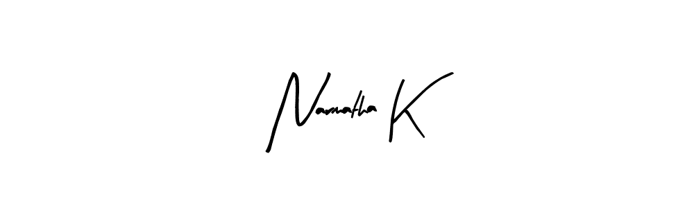 You should practise on your own different ways (Arty Signature) to write your name (Narmatha K) in signature. don't let someone else do it for you. Narmatha K signature style 8 images and pictures png