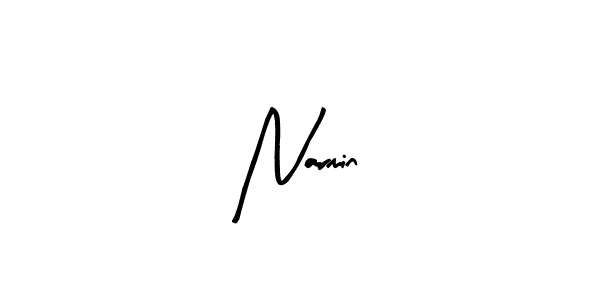 How to make Narmin signature? Arty Signature is a professional autograph style. Create handwritten signature for Narmin name. Narmin signature style 8 images and pictures png