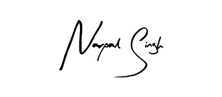 A sleek calligraphic signature for name Narpal Singh utilizing Arty Signature styling. Great for adding personal signatures to photos and art. Narpal Singh signature style 8 images and pictures png