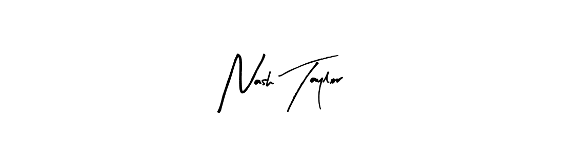 Similarly Arty Signature is the best handwritten signature design. Signature creator online .You can use it as an online autograph creator for name Nash Taylor. Nash Taylor signature style 8 images and pictures png