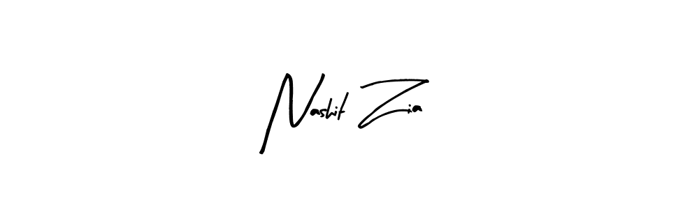 Nashit Zia stylish signature style. Best Handwritten Sign (Arty Signature) for my name. Handwritten Signature Collection Ideas for my name Nashit Zia. Nashit Zia signature style 8 images and pictures png