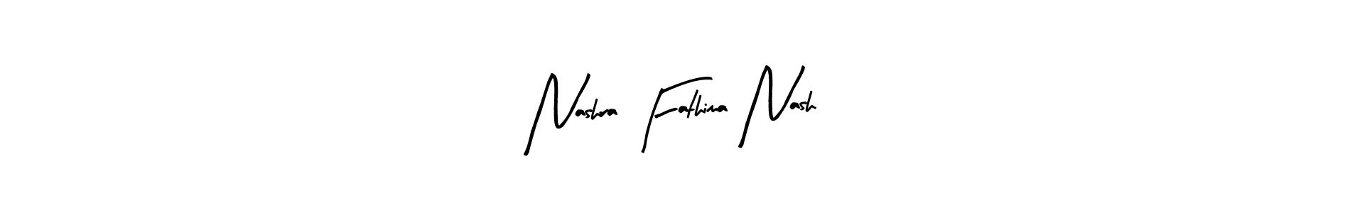 Use a signature maker to create a handwritten signature online. With this signature software, you can design (Arty Signature) your own signature for name Nashra Fathima Nash. Nashra Fathima Nash signature style 8 images and pictures png