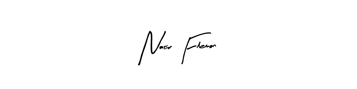 Make a beautiful signature design for name Nasir Flemon. Use this online signature maker to create a handwritten signature for free. Nasir Flemon signature style 8 images and pictures png