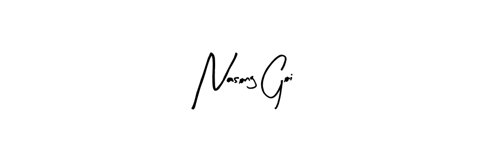 You can use this online signature creator to create a handwritten signature for the name Nasong Goi. This is the best online autograph maker. Nasong Goi signature style 8 images and pictures png