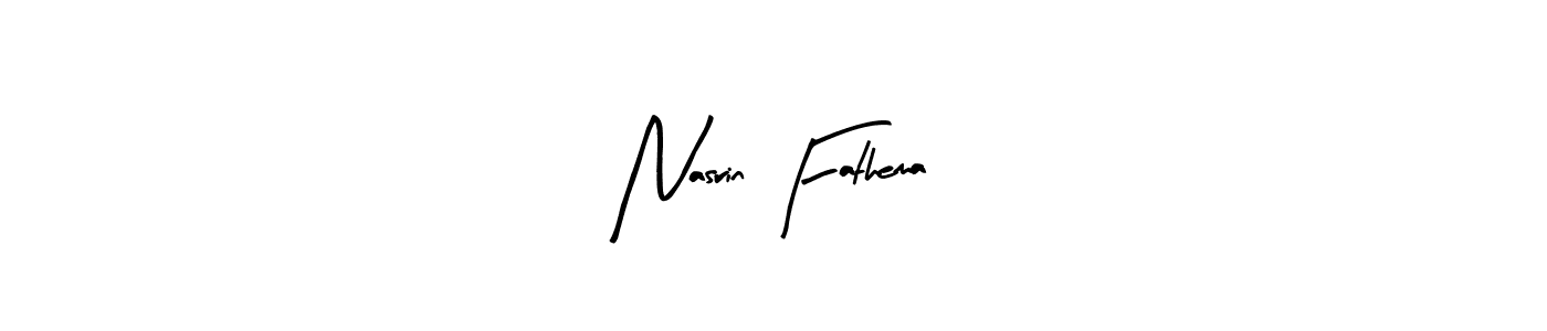 Use a signature maker to create a handwritten signature online. With this signature software, you can design (Arty Signature) your own signature for name Nasrin Fathema. Nasrin Fathema signature style 8 images and pictures png