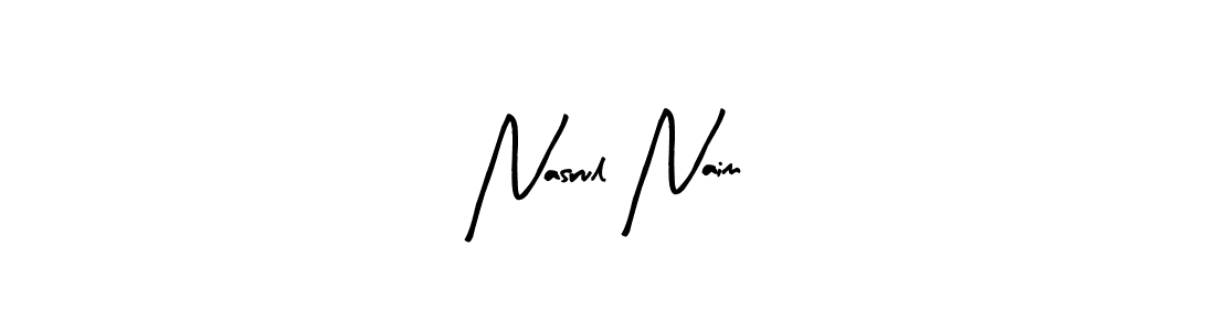 Also You can easily find your signature by using the search form. We will create Nasrul Naim name handwritten signature images for you free of cost using Arty Signature sign style. Nasrul Naim signature style 8 images and pictures png