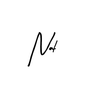 Arty Signature is a professional signature style that is perfect for those who want to add a touch of class to their signature. It is also a great choice for those who want to make their signature more unique. Get Nat name to fancy signature for free. Nat signature style 8 images and pictures png