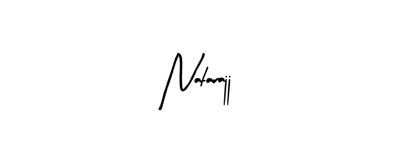 Similarly Arty Signature is the best handwritten signature design. Signature creator online .You can use it as an online autograph creator for name Natarajj. Natarajj signature style 8 images and pictures png