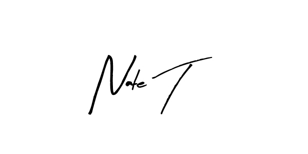 Create a beautiful signature design for name Nate T. With this signature (Arty Signature) fonts, you can make a handwritten signature for free. Nate T signature style 8 images and pictures png