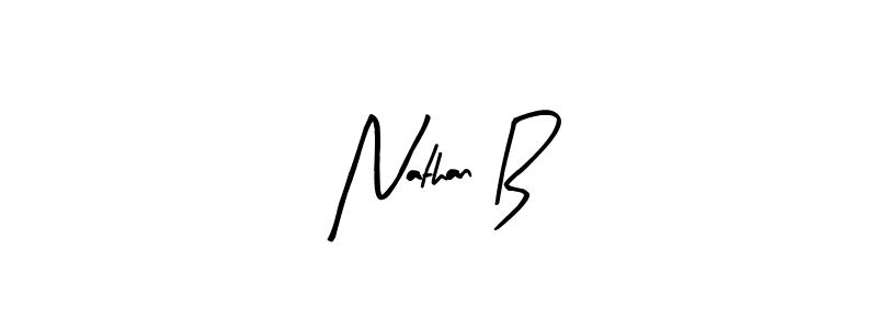 Nathan B stylish signature style. Best Handwritten Sign (Arty Signature) for my name. Handwritten Signature Collection Ideas for my name Nathan B. Nathan B signature style 8 images and pictures png