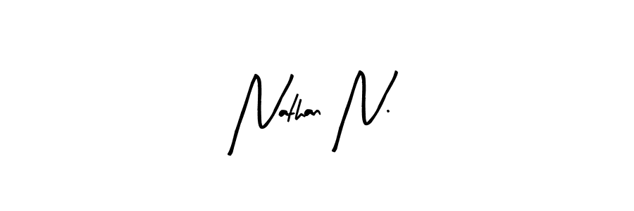 Design your own signature with our free online signature maker. With this signature software, you can create a handwritten (Arty Signature) signature for name Nathan N.. Nathan N. signature style 8 images and pictures png