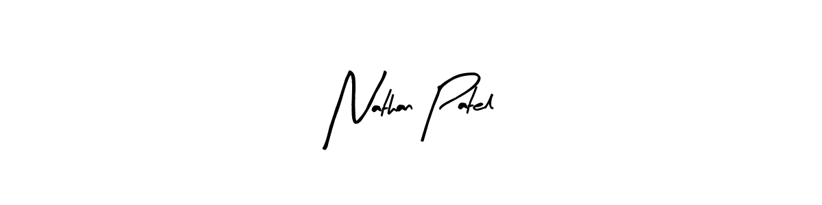 Similarly Arty Signature is the best handwritten signature design. Signature creator online .You can use it as an online autograph creator for name Nathan Patel. Nathan Patel signature style 8 images and pictures png