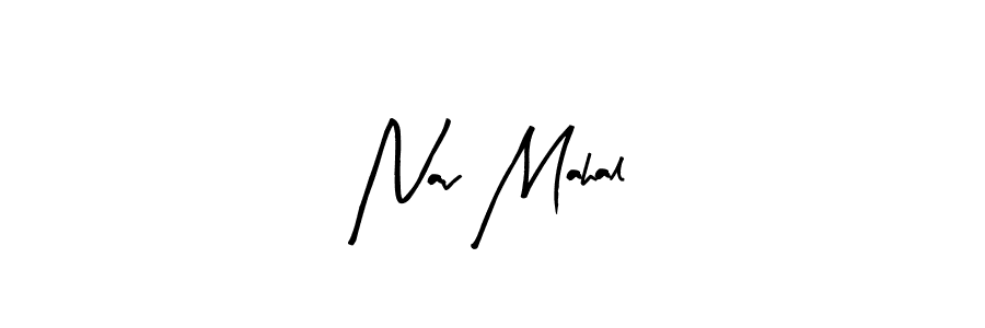 Also You can easily find your signature by using the search form. We will create Nav Mahal name handwritten signature images for you free of cost using Arty Signature sign style. Nav Mahal signature style 8 images and pictures png