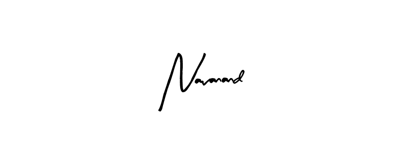 The best way (Arty Signature) to make a short signature is to pick only two or three words in your name. The name Navanand include a total of six letters. For converting this name. Navanand signature style 8 images and pictures png