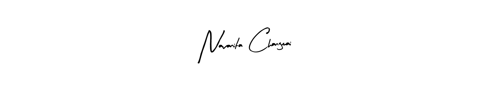 You can use this online signature creator to create a handwritten signature for the name Navanita Changmai. This is the best online autograph maker. Navanita Changmai signature style 8 images and pictures png