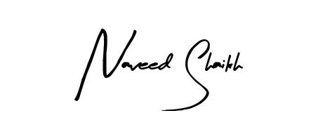 Enhance your business communications with Naveed Shaikh signature in Arty Signature lettering. Clean, modern, and universally compatible. Naveed Shaikh signature style 8 images and pictures png
