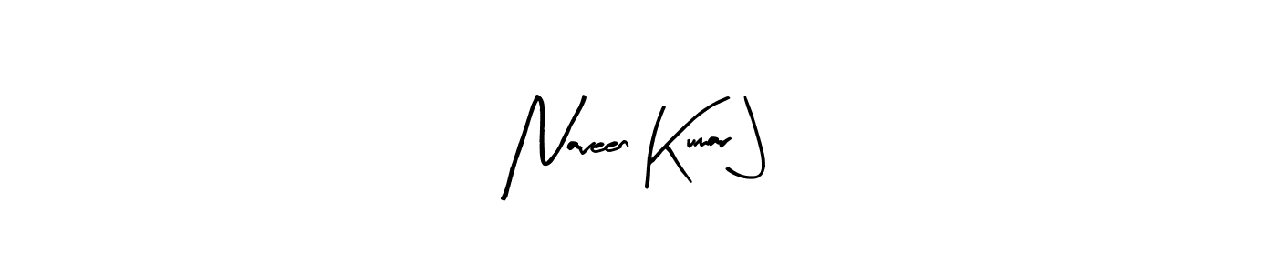 How to make Naveen Kumar J name signature. Use Arty Signature style for creating short signs online. This is the latest handwritten sign. Naveen Kumar J signature style 8 images and pictures png
