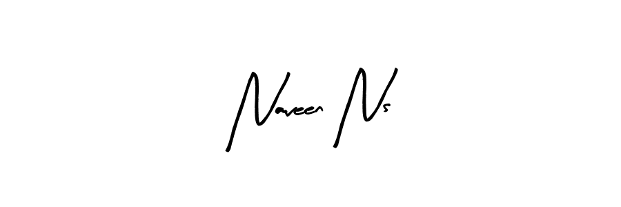 Design your own signature with our free online signature maker. With this signature software, you can create a handwritten (Arty Signature) signature for name Naveen Ns. Naveen Ns signature style 8 images and pictures png