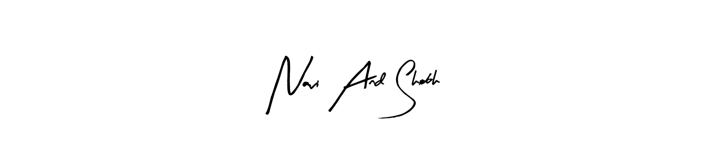 You should practise on your own different ways (Arty Signature) to write your name (Navi And Shobh) in signature. don't let someone else do it for you. Navi And Shobh signature style 8 images and pictures png