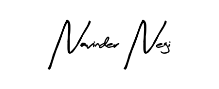 A modern signature idea for name Navinder Negi using Arty Signature font. Clean strokes and elegant curves make it stand out instantly. Navinder Negi signature style 8 images and pictures png