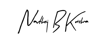 Download transparent PNG signature for name Navthej B Krishna styled with Arty Signature font. Ready to paste directly into PDF and Word agreements. Navthej B Krishna signature style 8 images and pictures png