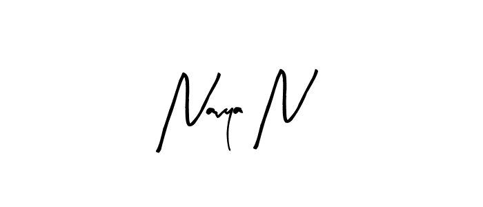 Also we have Navya N name is the best signature style. Create professional handwritten signature collection using Arty Signature autograph style. Navya N signature style 8 images and pictures png