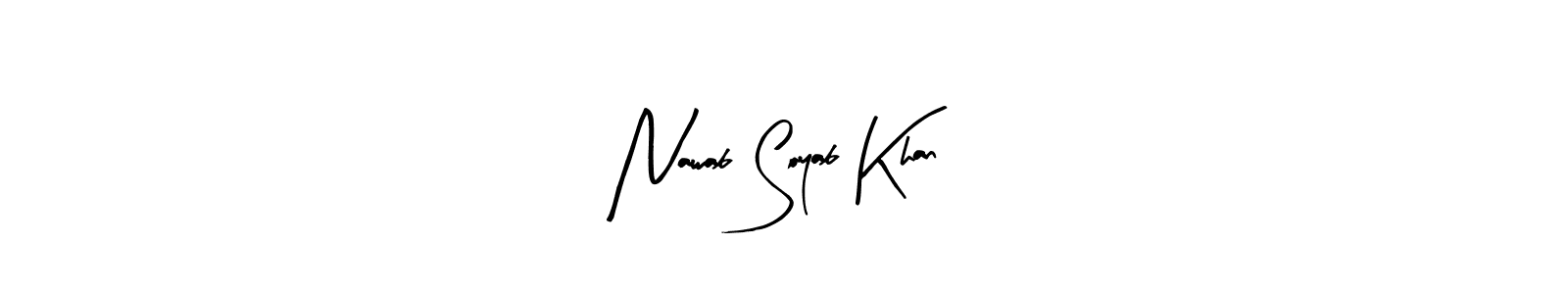 Make a short Nawab Soyab Khan signature style. Manage your documents anywhere anytime using Arty Signature. Create and add eSignatures, submit forms, share and send files easily. Nawab Soyab Khan signature style 8 images and pictures png