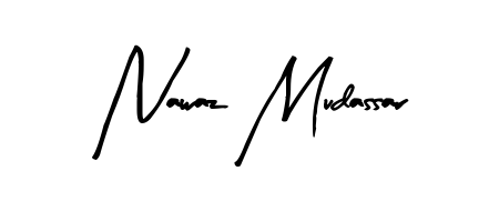 The Arty Signature typeface gives name Nawaz Mudassar a refined look. Suitable for certificates, diplomas, and official verification. Nawaz Mudassar signature style 8 images and pictures png