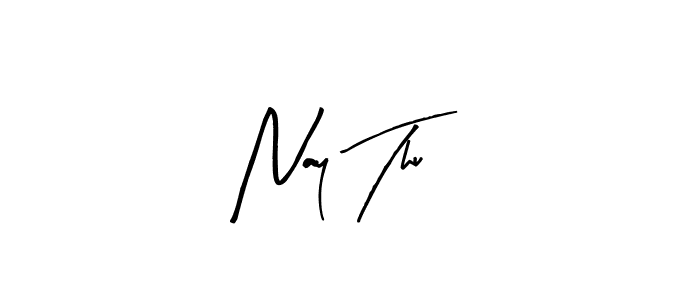 Best and Professional Signature Style for Nay Thu. Arty Signature Best Signature Style Collection. Nay Thu signature style 8 images and pictures png