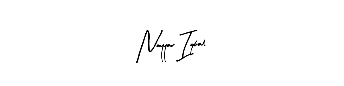 You can use this online signature creator to create a handwritten signature for the name Nayyar Iqbal. This is the best online autograph maker. Nayyar Iqbal signature style 8 images and pictures png