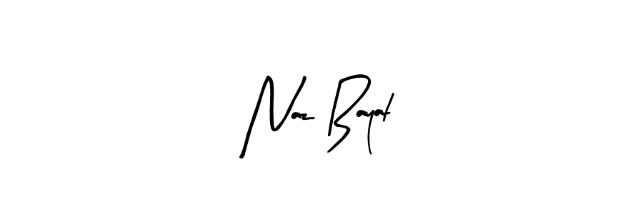 Design your own signature with our free online signature maker. With this signature software, you can create a handwritten (Arty Signature) signature for name Naz Bayat. Naz Bayat signature style 8 images and pictures png