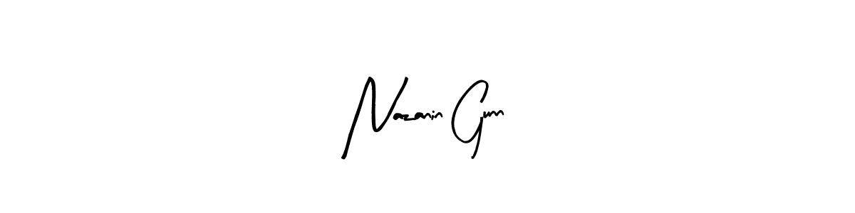 Also You can easily find your signature by using the search form. We will create Nazanin Gunn name handwritten signature images for you free of cost using Arty Signature sign style. Nazanin Gunn signature style 8 images and pictures png