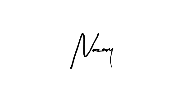 Make a beautiful signature design for name Nazary. With this signature (Arty Signature) style, you can create a handwritten signature for free. Nazary signature style 8 images and pictures png