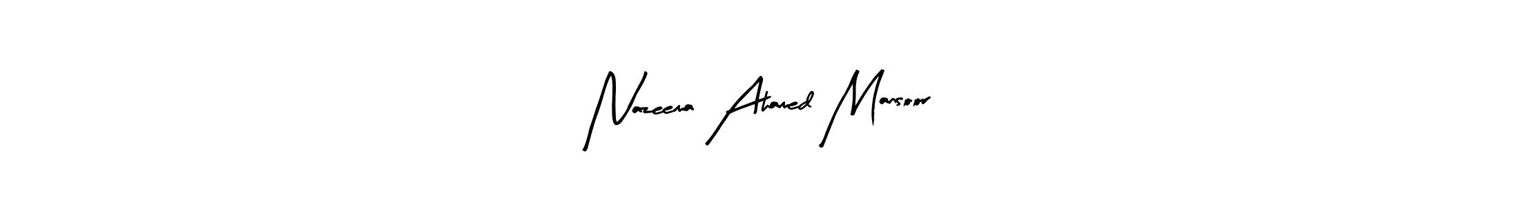 Also we have Nazeema Ahamed Mansoor name is the best signature style. Create professional handwritten signature collection using Arty Signature autograph style. Nazeema Ahamed Mansoor signature style 8 images and pictures png