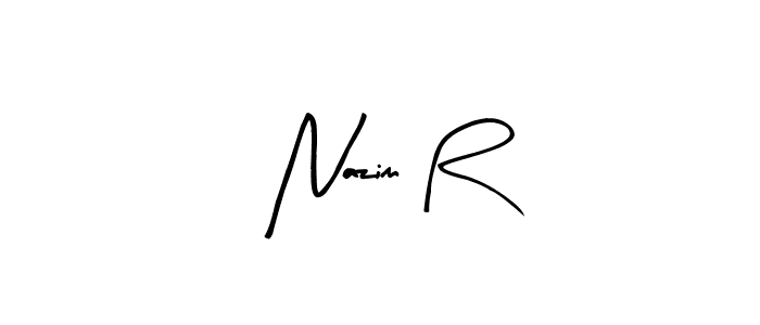 This is the best signature style for the Nazim R name. Also you like these signature font (Arty Signature). Mix name signature. Nazim R signature style 8 images and pictures png