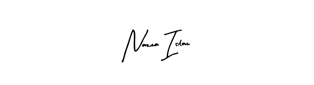 Also You can easily find your signature by using the search form. We will create Nazma Islam name handwritten signature images for you free of cost using Arty Signature sign style. Nazma Islam signature style 8 images and pictures png