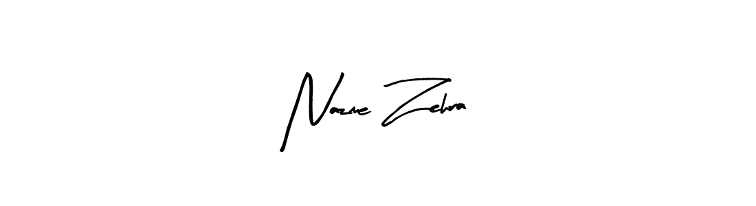 Arty Signature is a professional signature style that is perfect for those who want to add a touch of class to their signature. It is also a great choice for those who want to make their signature more unique. Get Nazme Zehra name to fancy signature for free. Nazme Zehra signature style 8 images and pictures png