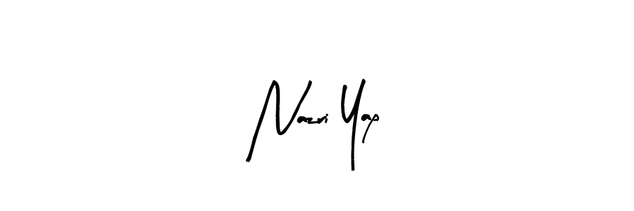 How to make Nazri Yap name signature. Use Arty Signature style for creating short signs online. This is the latest handwritten sign. Nazri Yap signature style 8 images and pictures png