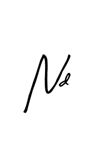 The best way (Arty Signature) to make a short signature is to pick only two or three words in your name. The name Nd include a total of six letters. For converting this name. Nd signature style 8 images and pictures png