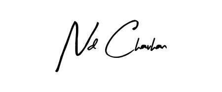 Create a personalized artistic stamp with Nd Chauhan in Arty Signature font. Perfect for visual artists, designers, and influencers. Nd Chauhan signature style 8 images and pictures png