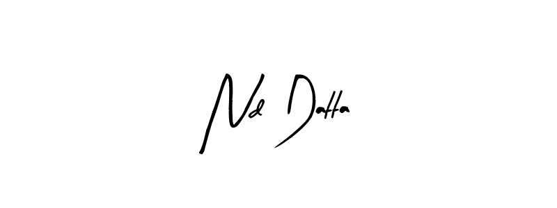 Also we have Nd Datta name is the best signature style. Create professional handwritten signature collection using Arty Signature autograph style. Nd Datta signature style 8 images and pictures png