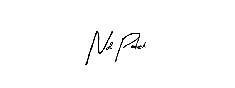 Also You can easily find your signature by using the search form. We will create Nd Patel name handwritten signature images for you free of cost using Arty Signature sign style. Nd Patel signature style 8 images and pictures png
