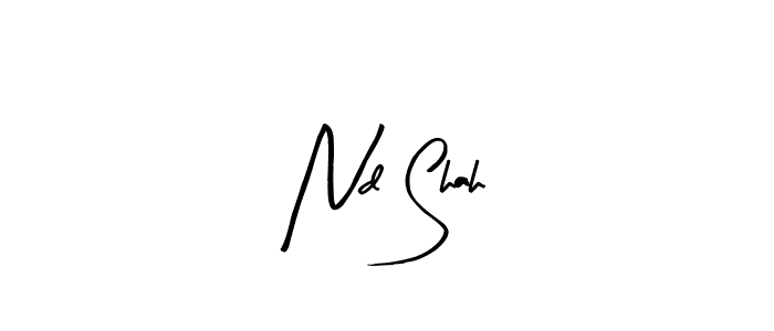The best way (Arty Signature) to make a short signature is to pick only two or three words in your name. The name Nd Shah include a total of six letters. For converting this name. Nd Shah signature style 8 images and pictures png