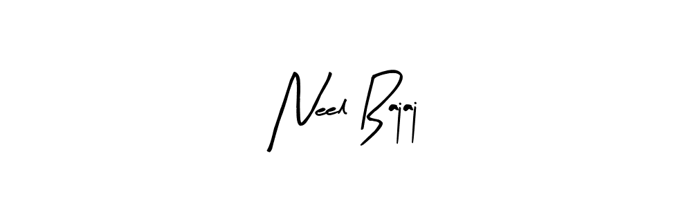 You can use this online signature creator to create a handwritten signature for the name Neel Bajaj. This is the best online autograph maker. Neel Bajaj signature style 8 images and pictures png